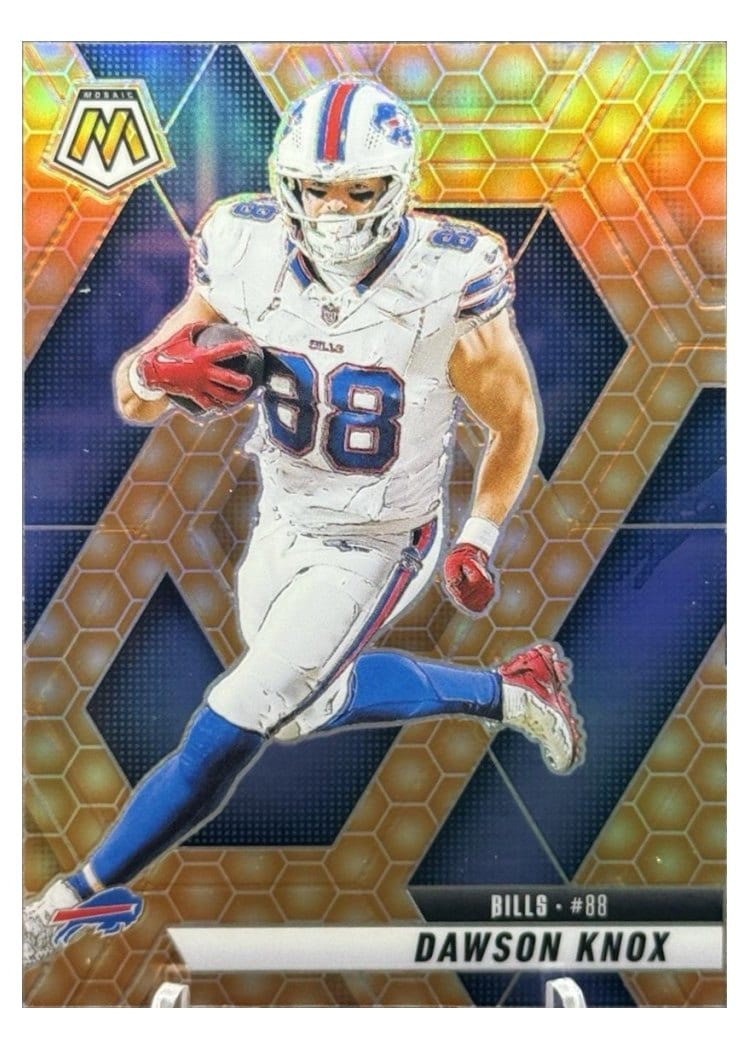 2025 Panini Mosaic Base Set Dawson Knox #70 card