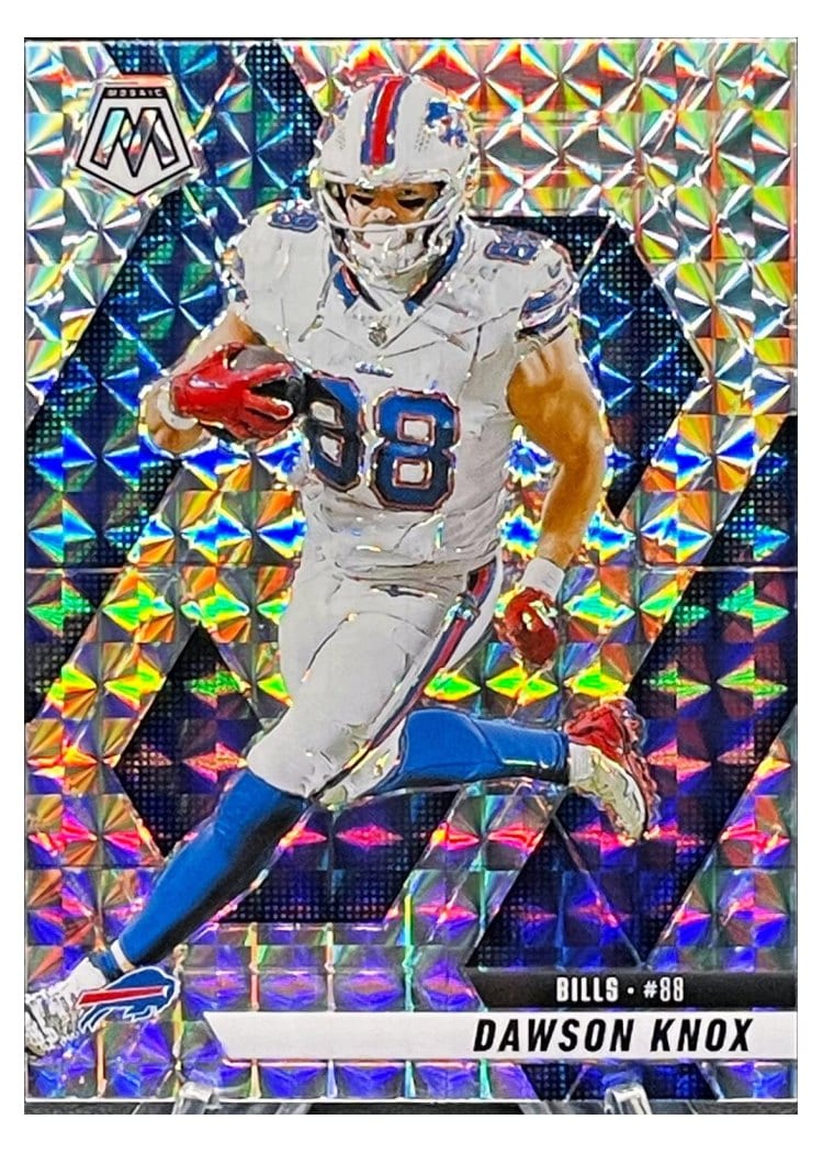 2025 Panini Mosaic Base Set Dawson Knox #70 card