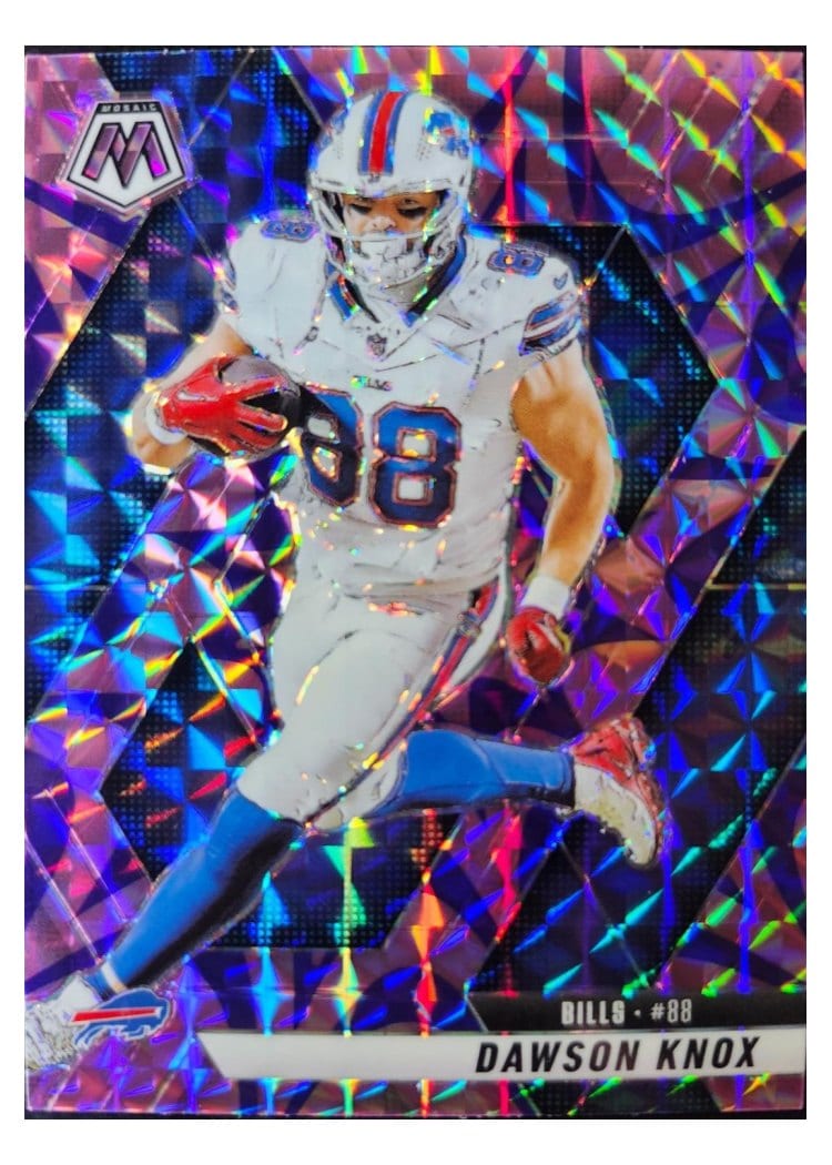 2025 Panini Mosaic Base Set Dawson Knox #70 card