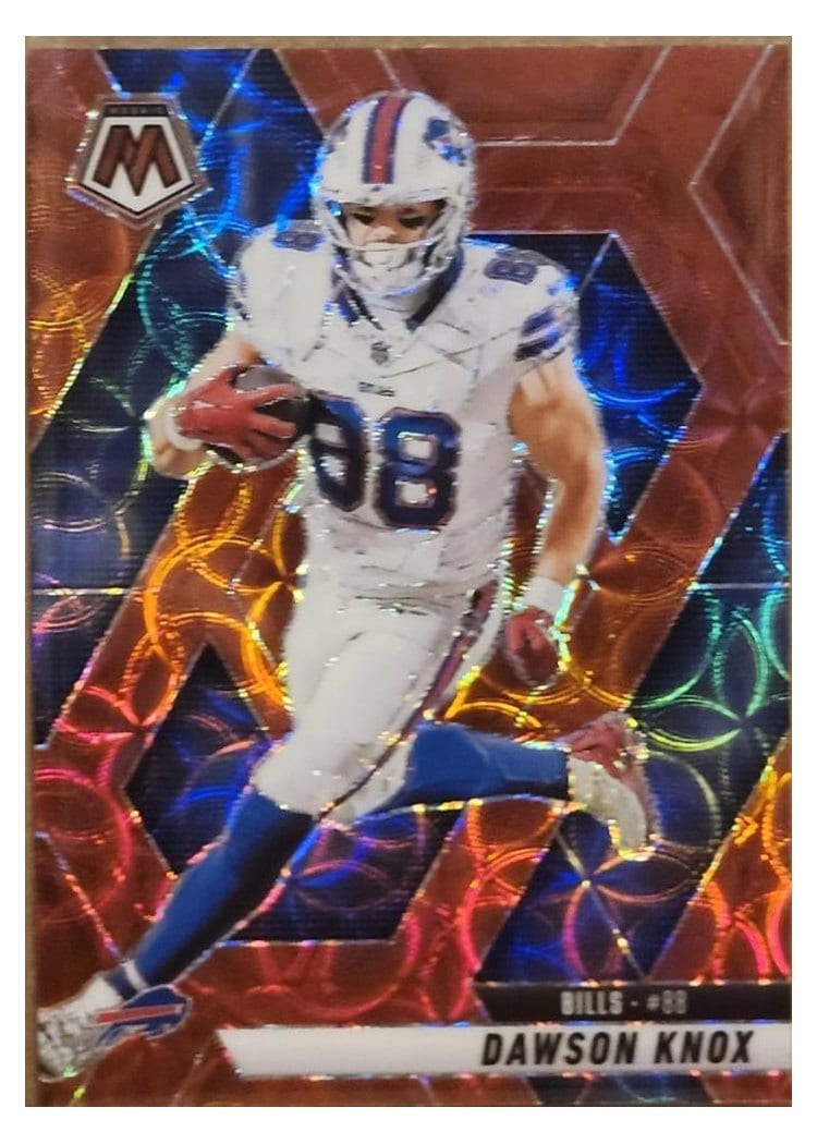 2025 Panini Mosaic Base Set Dawson Knox #70 card
