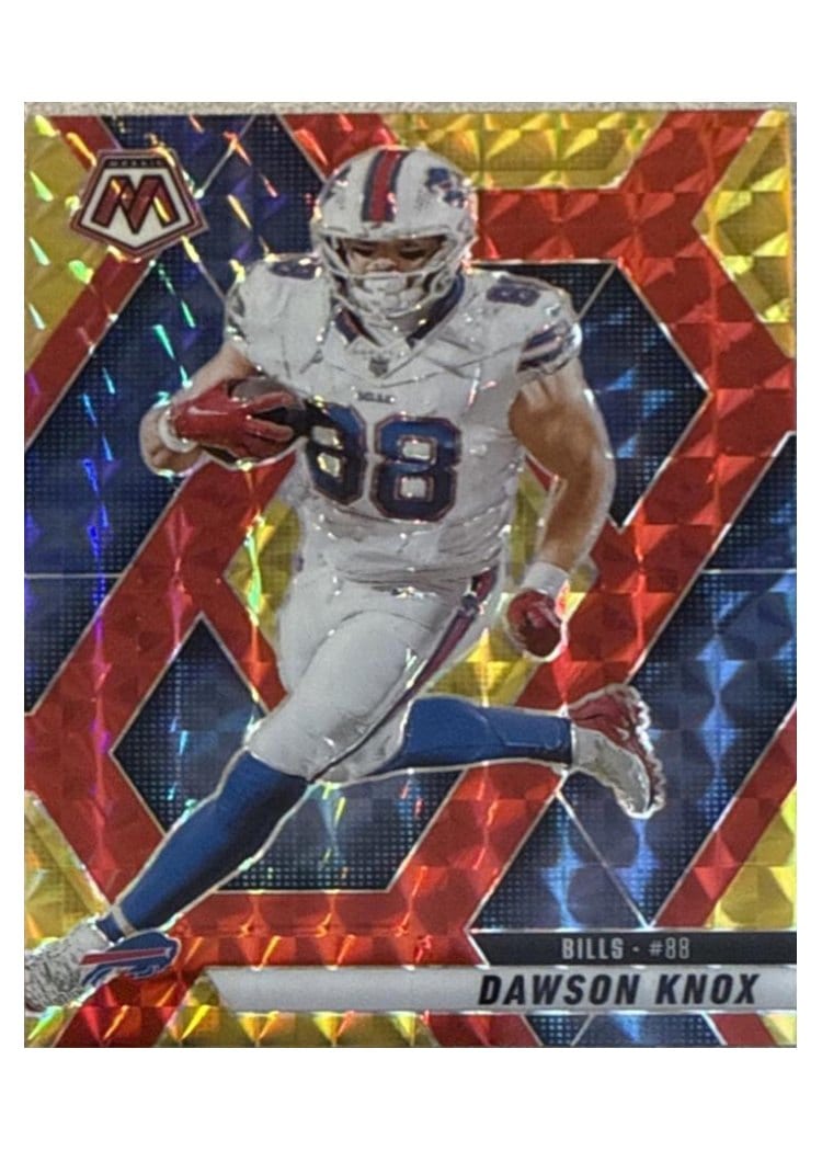 2025 Panini Mosaic Base Set Dawson Knox #70 card