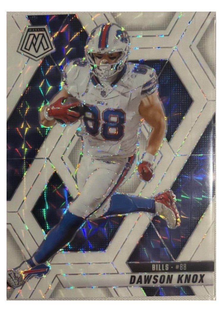 2025 Panini Mosaic Base Set Dawson Knox #70 card