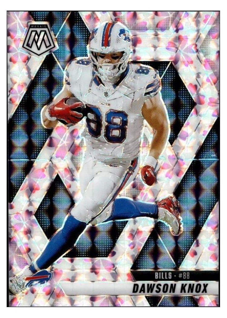 2025 Panini Mosaic Base Set Dawson Knox #70 card