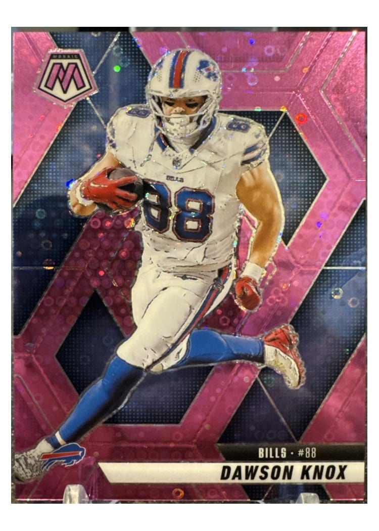 2025 Panini Mosaic Base Set Dawson Knox #70 card