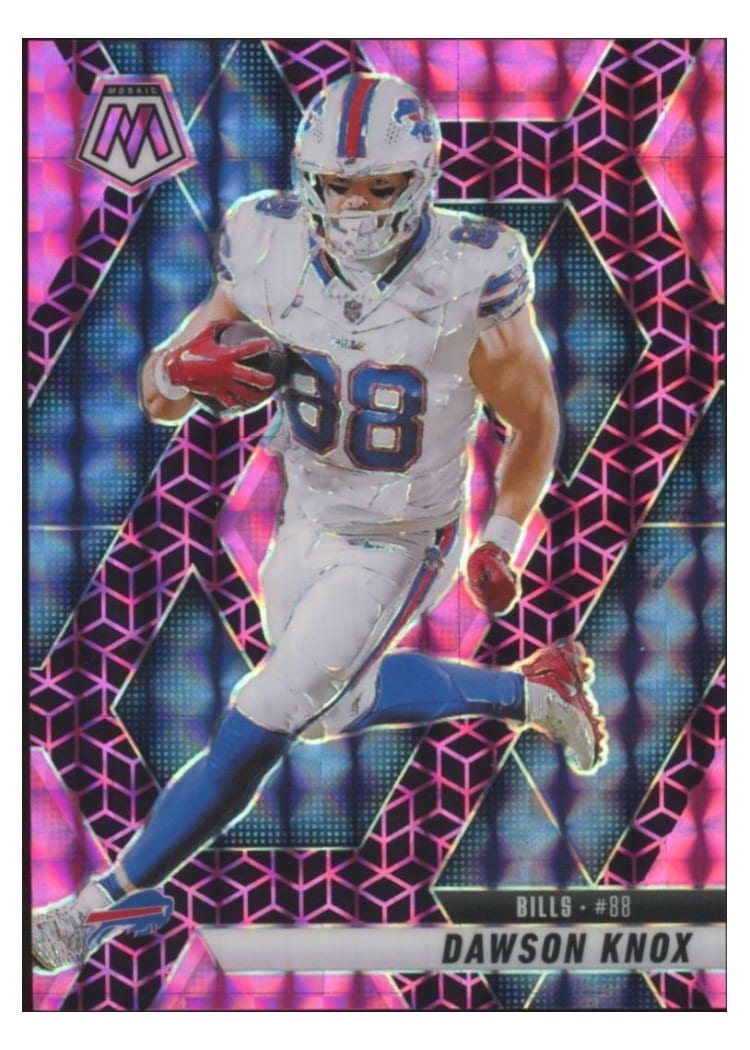 2025 Panini Mosaic Base Set Dawson Knox #70 card