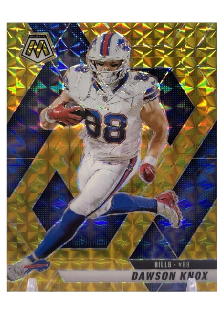 2025 Panini Mosaic Base Set Dawson Knox #70 card