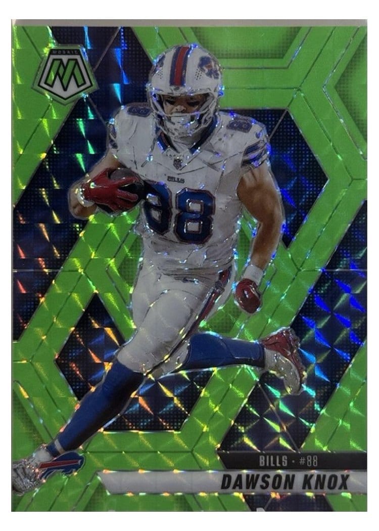 2025 Panini Mosaic Base Set Dawson Knox #70 card
