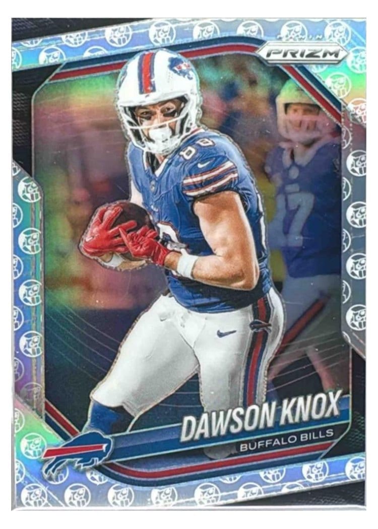 2025 Panini Prizm Base Set Dawson Knox White Knight #65 card