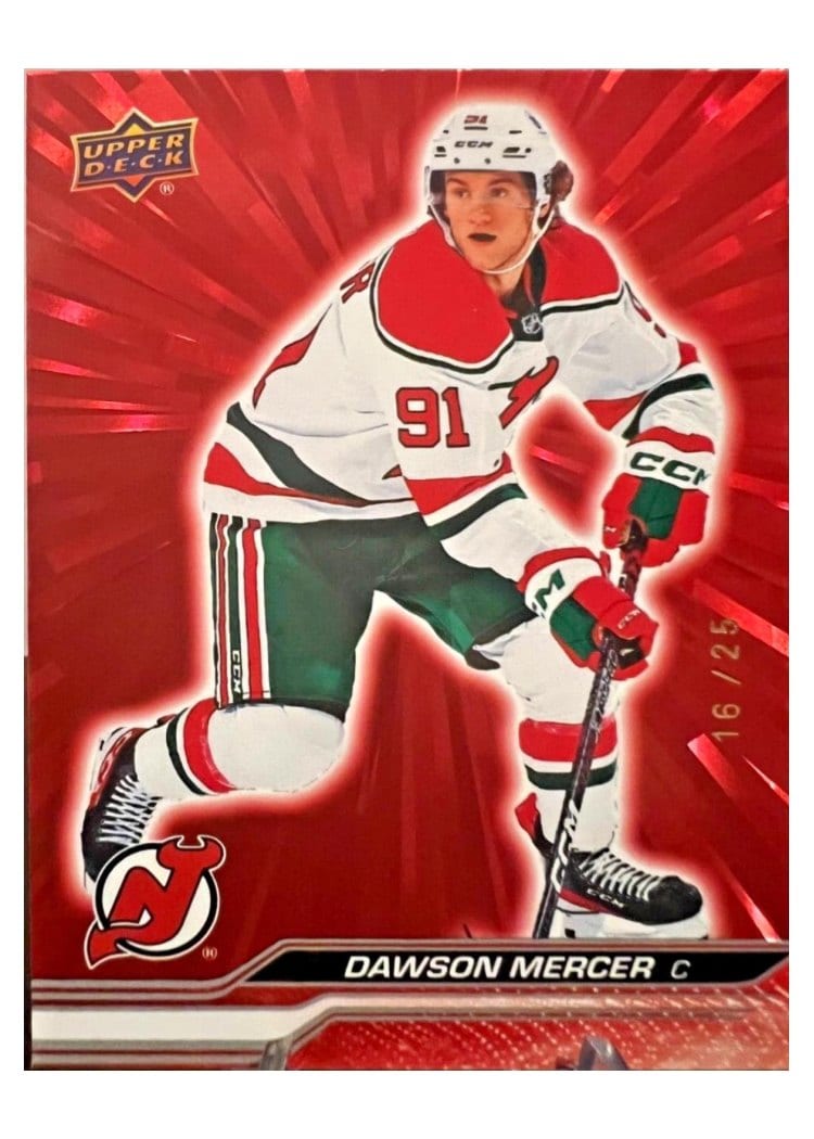 2023-24 Upper Deck Base Set Dawson Mercer #108 card