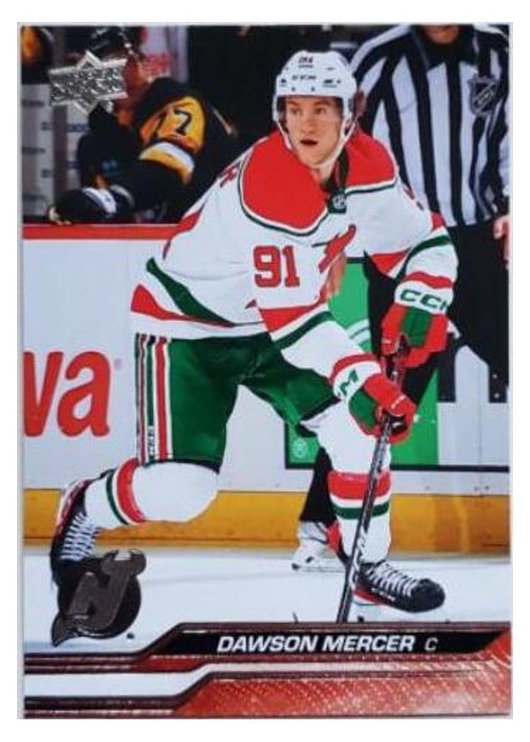 2023-24 Upper Deck Base Set Dawson Mercer #108 card