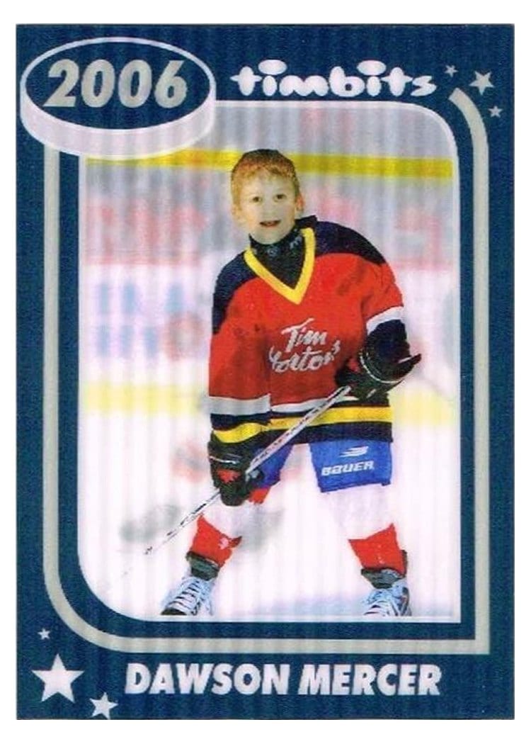 2024-25 Tim Hortons Collectors Series Timbits to NHL Dawson Mercer #2008 card