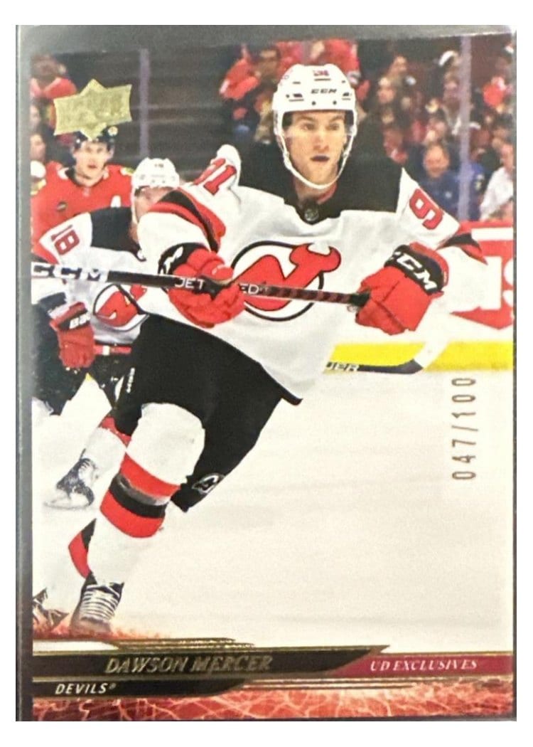 2024-25 Upper Deck Base Set Dawson Mercer #353 card