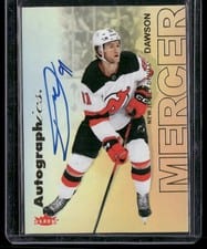 2025-26 Flair Autographics Dawson Mercer #A-DM card