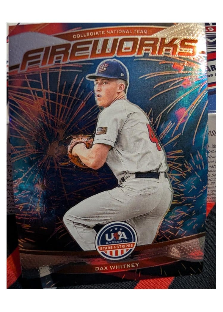 2026 Panini Stars & Stripes Prizm Fireworks Dax Whitney #13 card