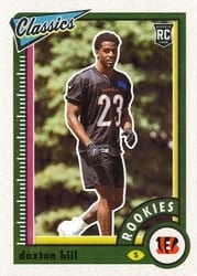 2022 Panini Classics Base Set Daxton Hill #199 card