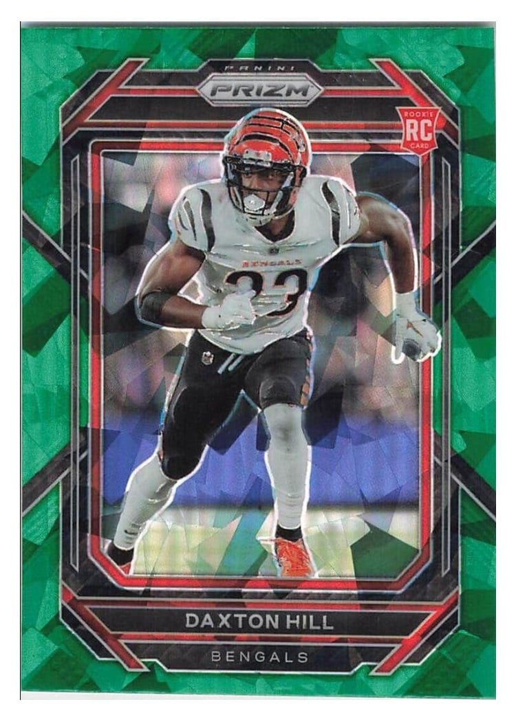 2022 Panini Prizm Base Set Daxton Hill Green Ice #379 card