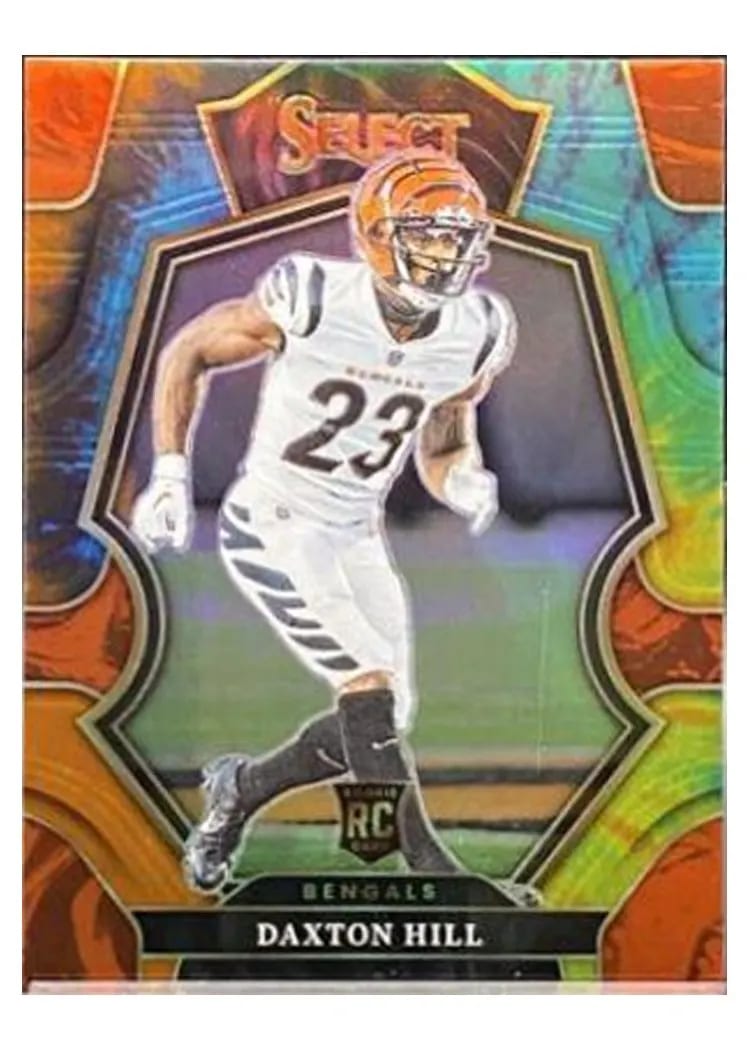 2022 Panini Select Base Set Daxton Hill Tie Dye #121 card
