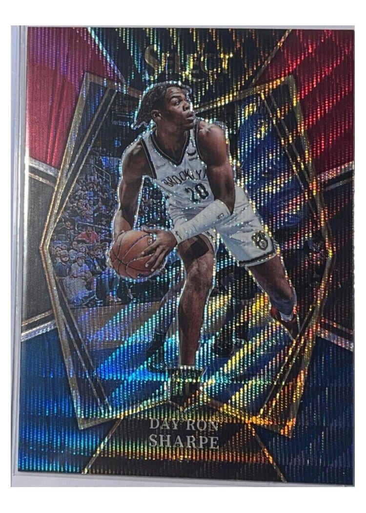 2021-22 Panini Select Base Set Day'Ron Sharpe Tri Color Prizm #128 card