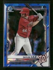 2021 Bowman Draft Sapphire Daylen Lile #BDC-18 card