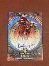 2022 Bowman Inception Prospect Autographs Daylen Lile #PA-DLL card