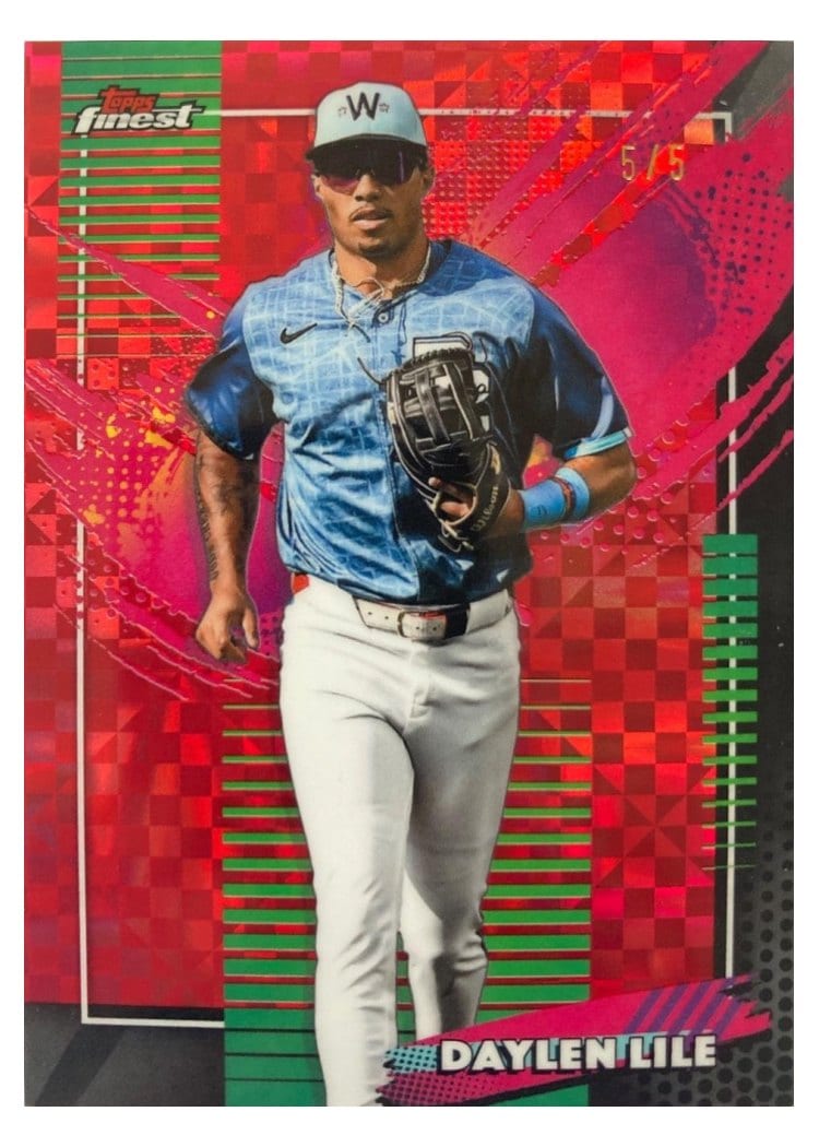 2026 Topps Finest Daylen Lile Red X-Fractor #257 card