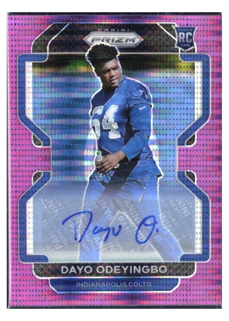 2021 Panini Prizm Base Set Dayo Odeyingbo #387 card