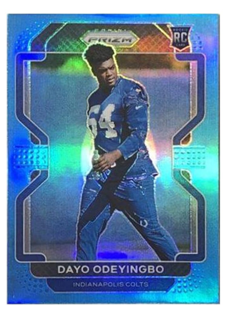 2021 Panini Prizm Base Set Dayo Odeyingbo Light Blue Prizm #387 card