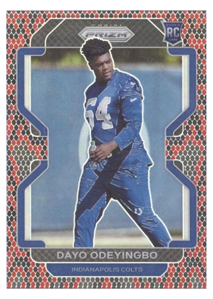 2021 Panini Prizm Base Set Dayo Odeyingbo #387 card
