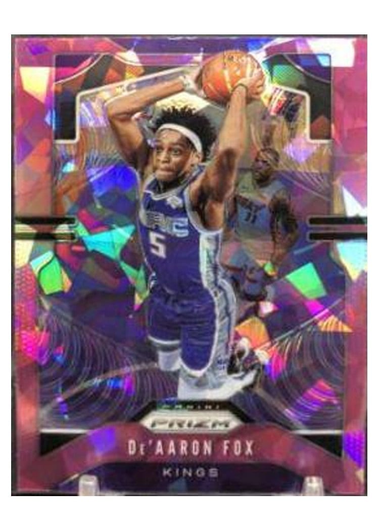 2019-20 Panini Prizm Base Set De'Aaron Fox Pink Ice Prizm #120 card