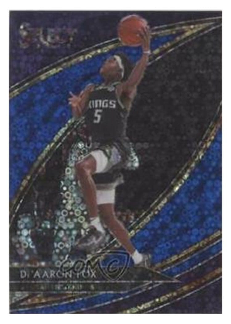 2019-20 Panini Select Base Set De'Aaron Fox #214 card