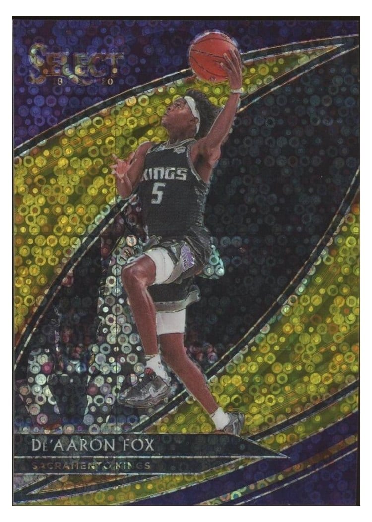2019-20 Panini Select Base Set De'Aaron Fox #214 card