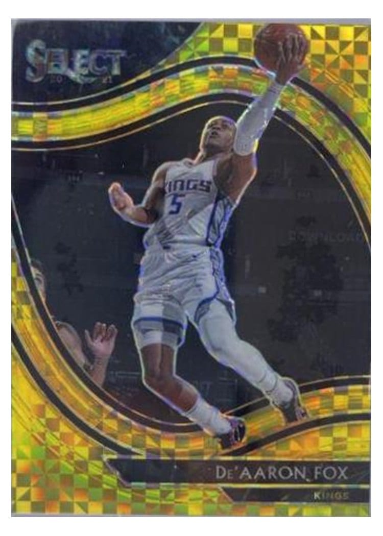 2020-21 Panini Select Base Set De'Aaron Fox #210 card