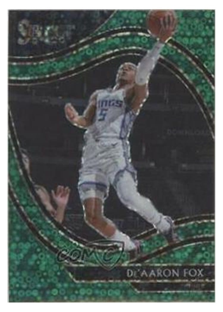 2020-21 Panini Select Base Set De'Aaron Fox #210 card
