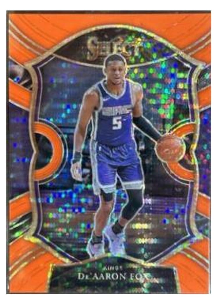 2020-21 Panini Select Base Set De'Aaron Fox #210 card