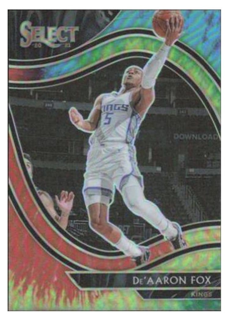2020-21 Panini Select Base Set De'Aaron Fox #210 card