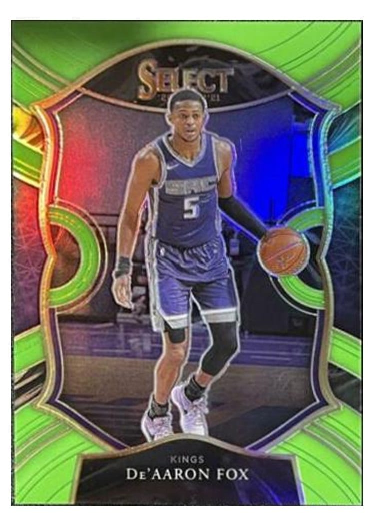2020-21 Panini Select Base Set De'Aaron Fox #32 card