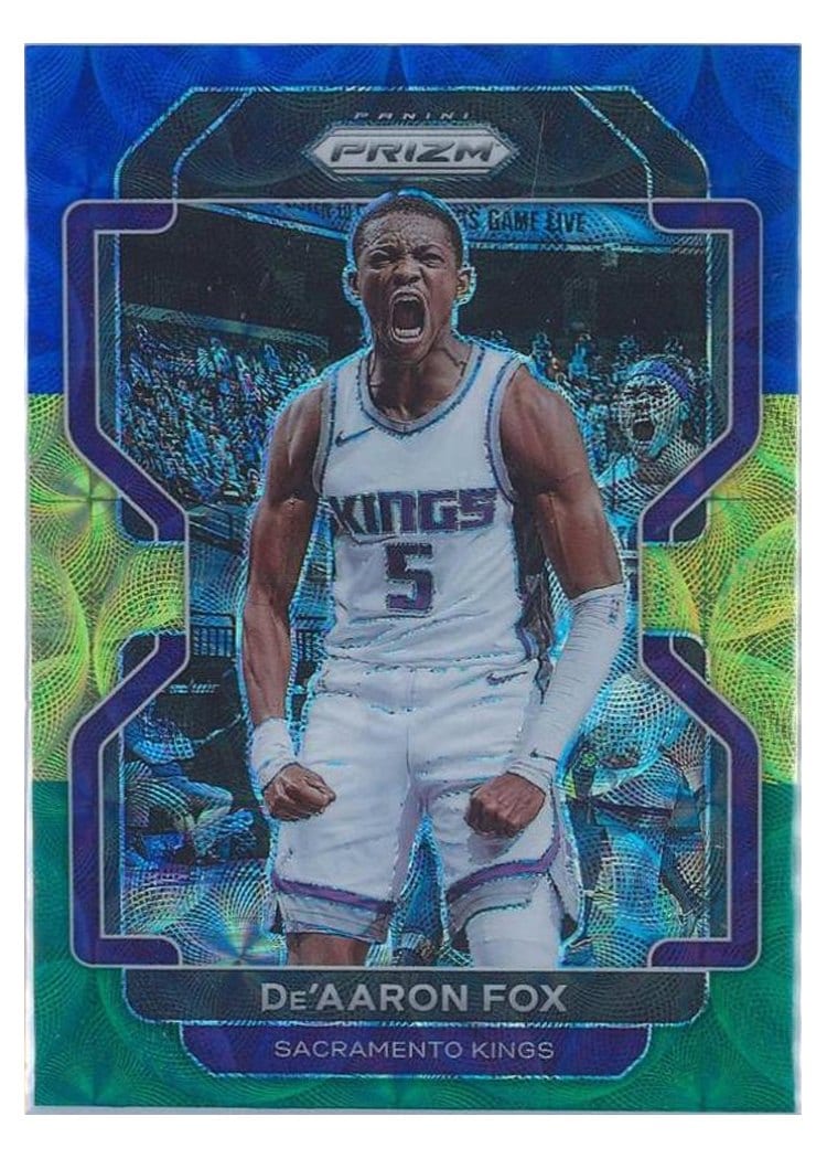 2021-22 Panini Prizm Base Set De'Aaron Fox #148 card