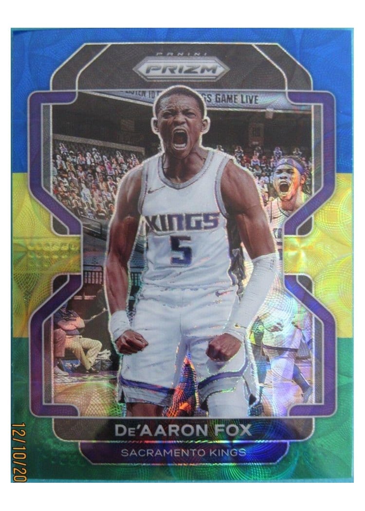 2021-22 Panini Prizm Base Set De'Aaron Fox #148 card