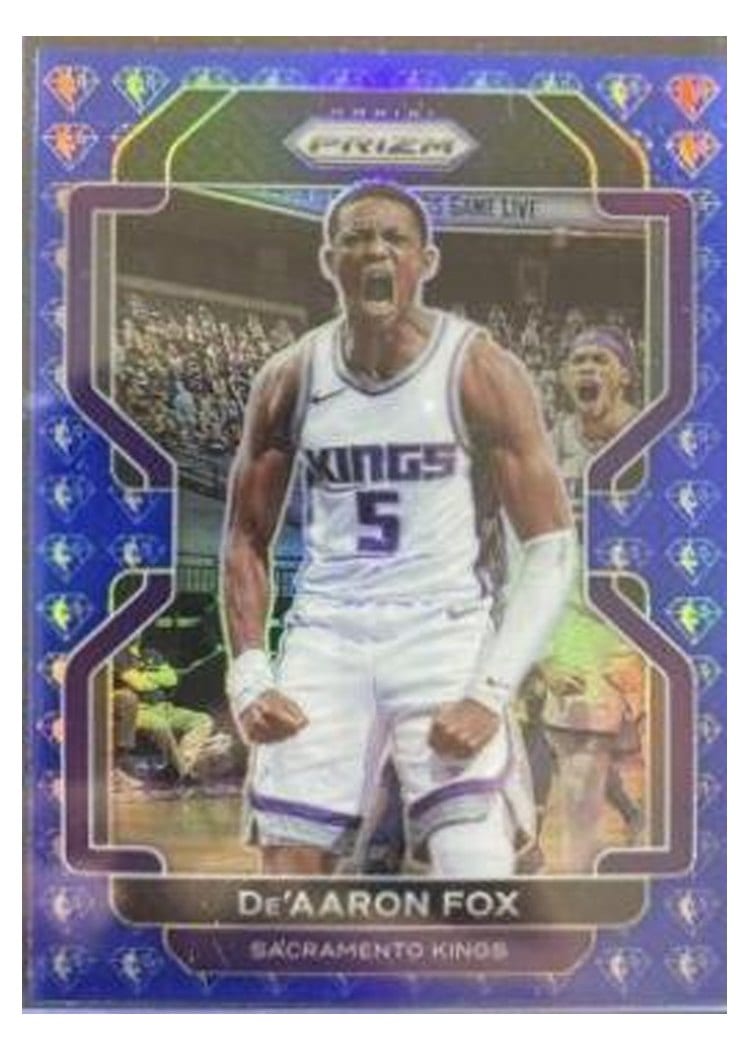 2021-22 Panini Prizm Base Set De'Aaron Fox #148 card