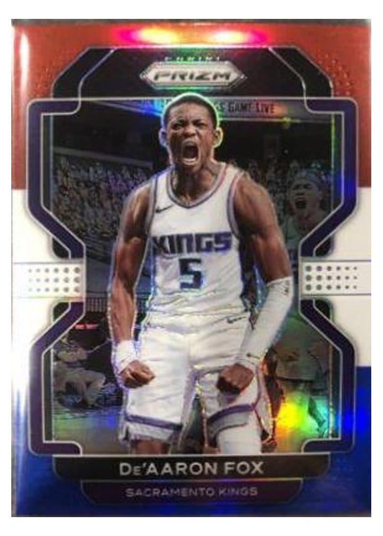 2021-22 Panini Prizm Base Set De'Aaron Fox #148 card