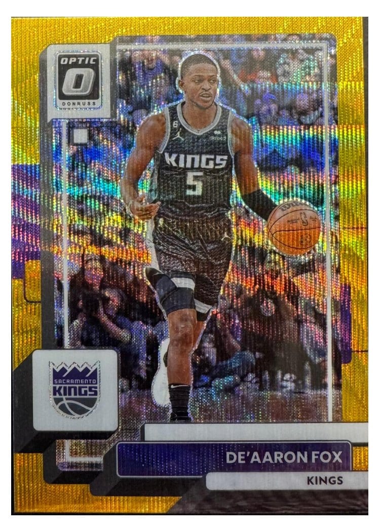 2022-23 Donruss Optic Base Set De'Aaron Fox #130 card