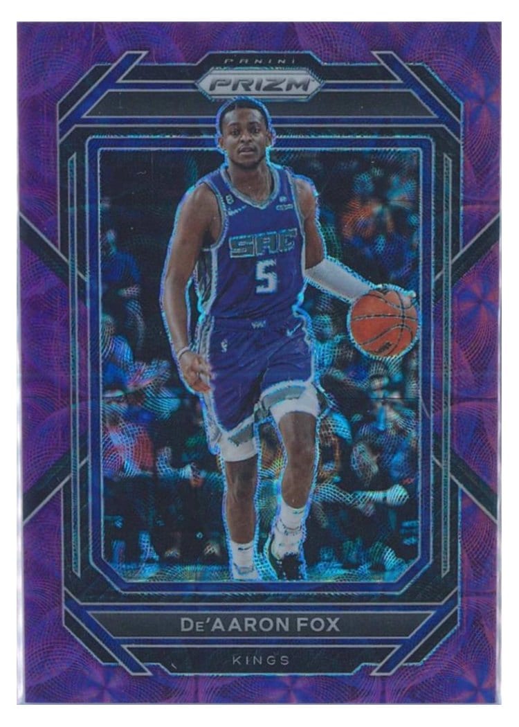 2022-23 Panini Prizm Base Set De'Aaron Fox #118 card