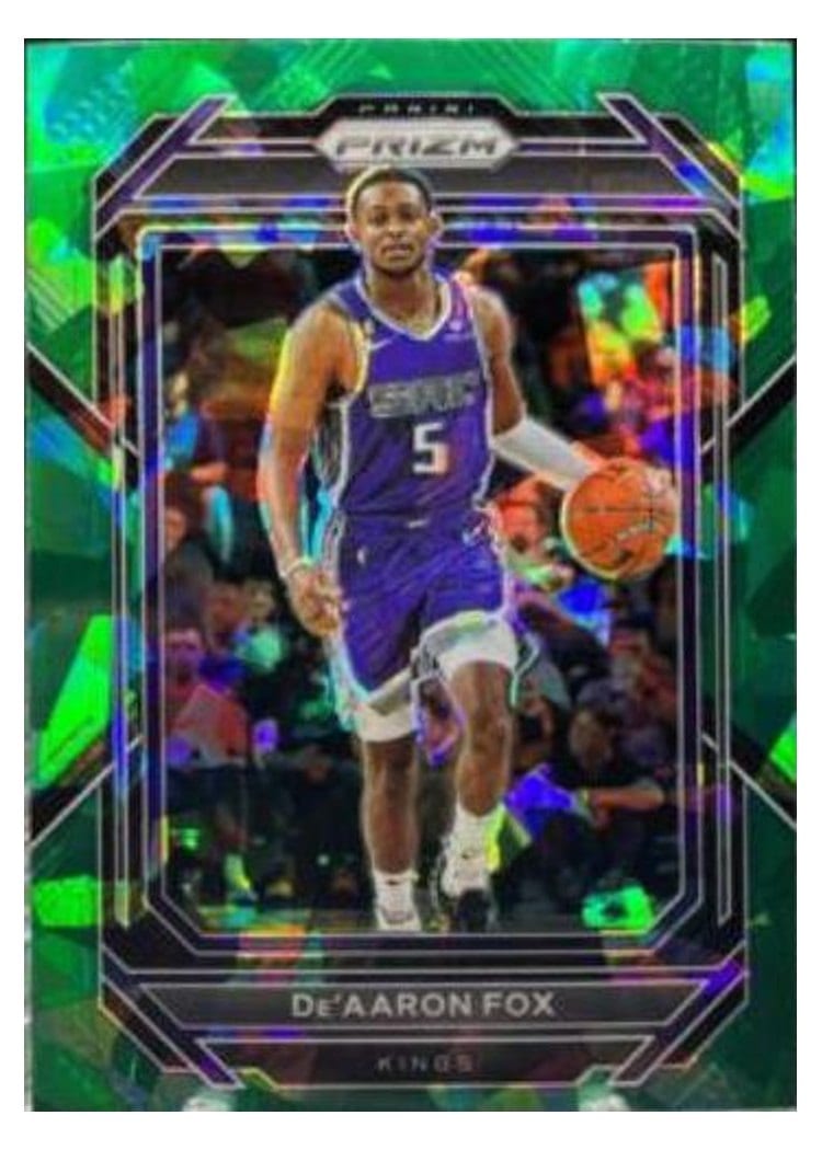 2022-23 Panini Prizm Base Set De'Aaron Fox #118 card