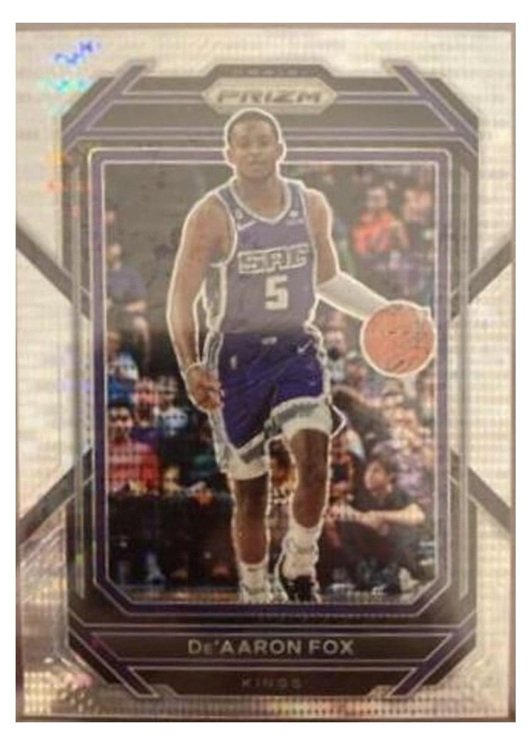 2022-23 Panini Prizm Base Set De'Aaron Fox #118 card