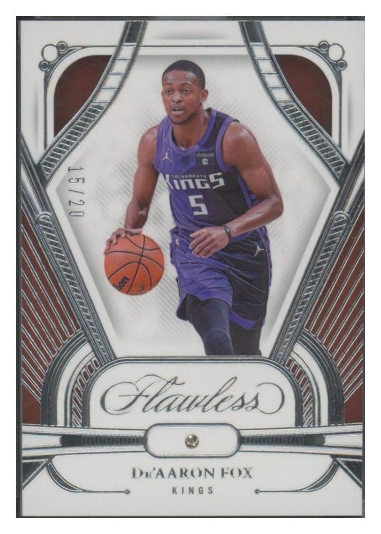 2023-24 Panini Flawless Base Set De'Aaron Fox #81 card