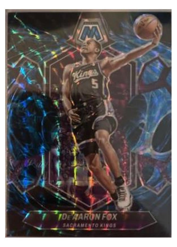 2023-24 Panini Mosaic Base Set De'Aaron Fox Genesis #163 card