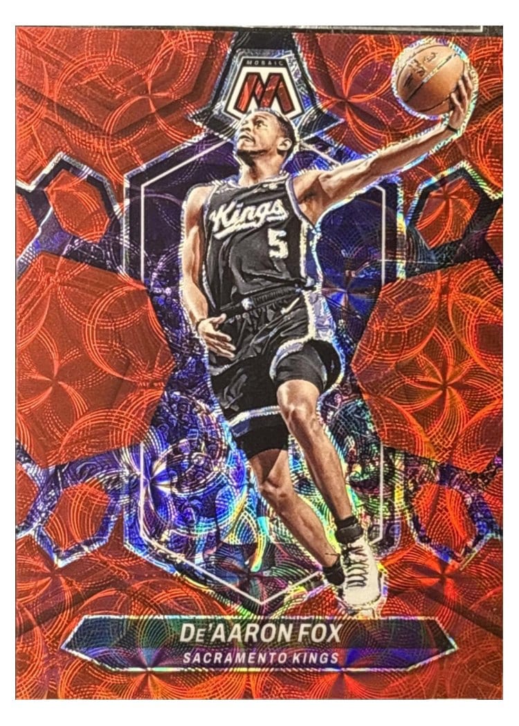 2023-24 Panini Mosaic Base Set De'Aaron Fox #163 card