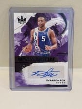 2024-25 Panini Court Kings Impressionist Ink Autographs De'Aaron Fox #II-FOX card