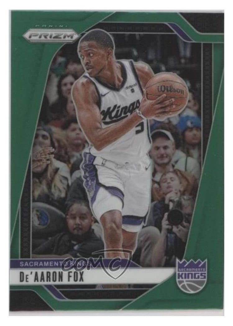 2024-25 Panini Prizm Base Set De'Aaron Fox #58 card
