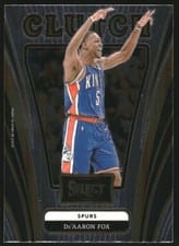 2024-25 Panini Select Clutch De'Aaron Fox #9 card